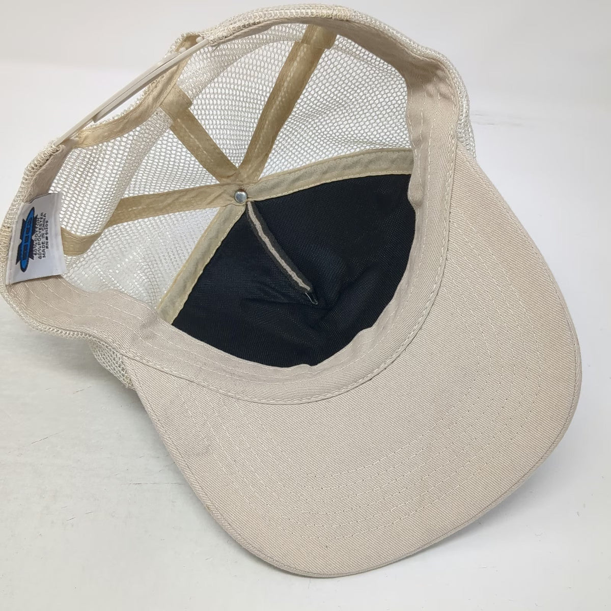 KC Caps Trucker Hat Beige One Size Ryder Farm Inc Certified Organic Brewster NY