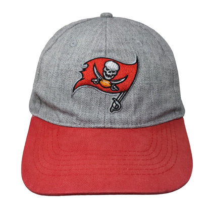 Tampa Bay Buccaneers Strapback Hat Gray Red Embroidered Logo Season Pass NFL