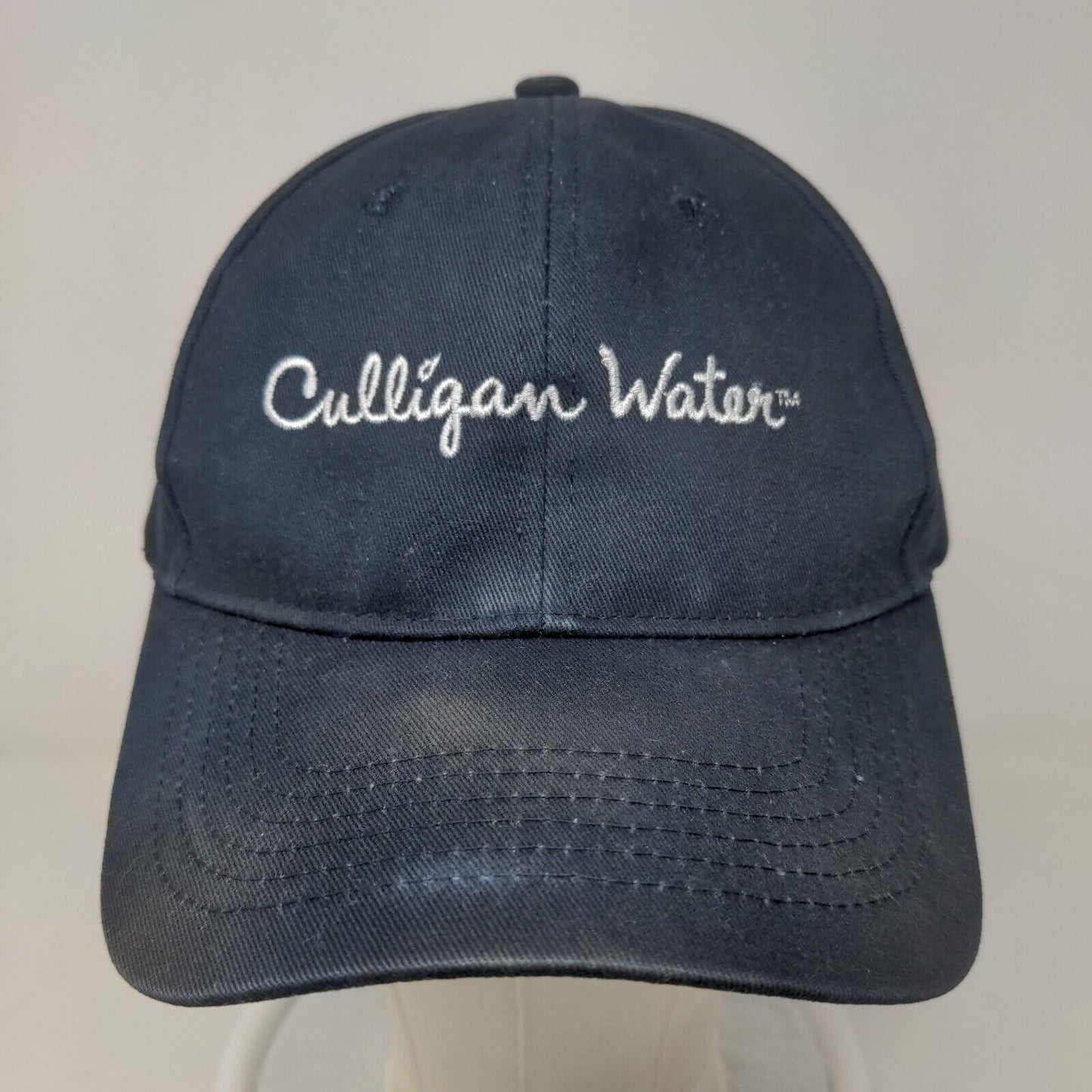 Pacific Headwear Men's Strapback Hat Blue Adjustable Embroidered Culligan Water