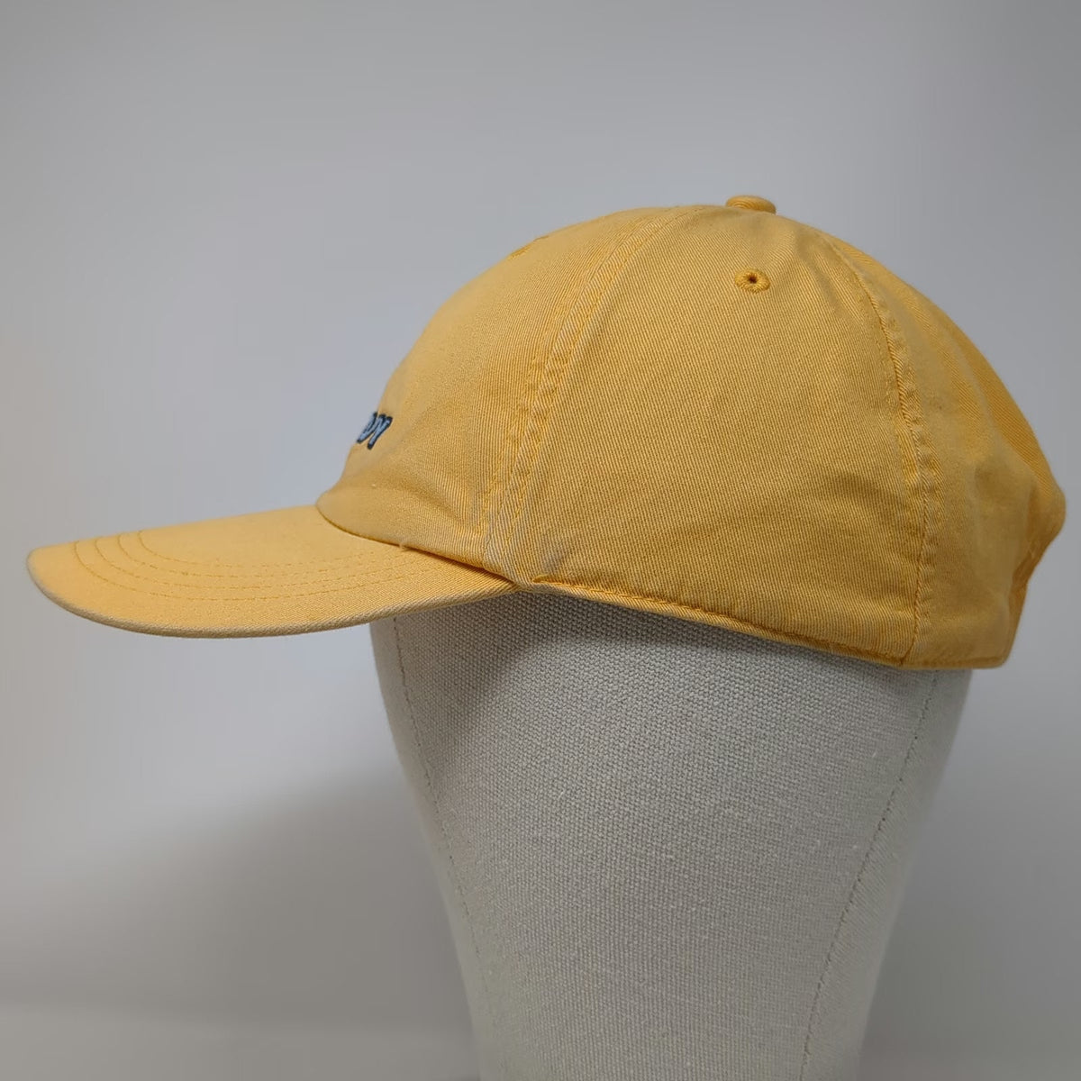 Old Navy Baseball Cap Yellow XL Embroidered Logo Slideback Cotton Adjustable Hat