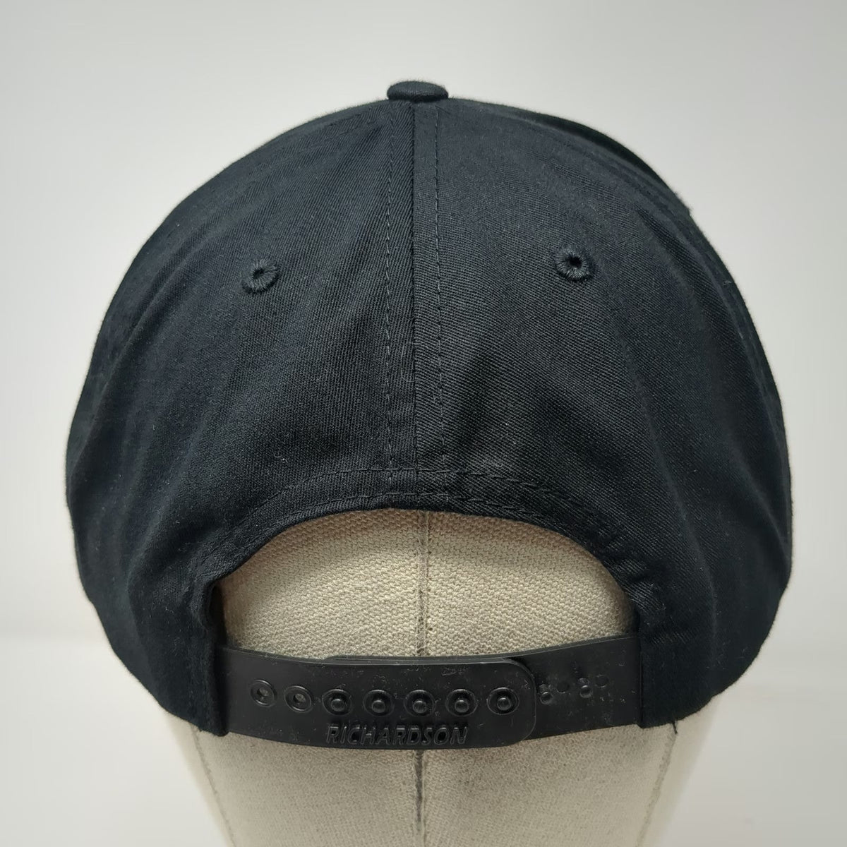 Richardson 5 Panel Black Hat One Size GMC of Beaverton Patch Blue Red Snapback