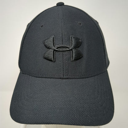 Under Armour Baseball Cap Black XL Tonal Logo Stretch Fit Structured Textured