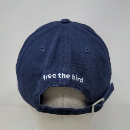 Birddogs Slideback Hat Blue One Size Solid Embroidered Free The Bird