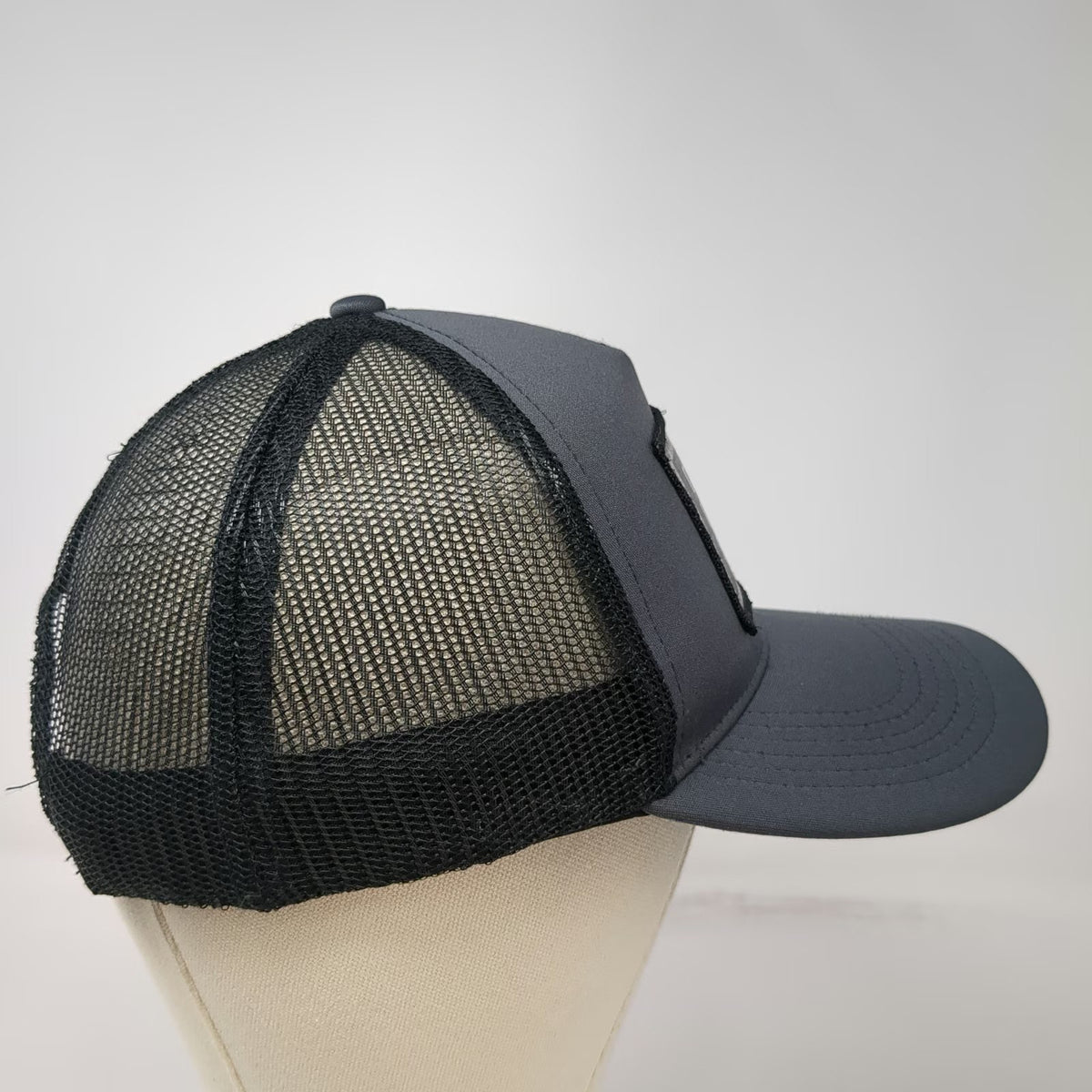 Sport-Tek Trucker Hat Gray OSFM Cascade Building Supply Construction Snapback