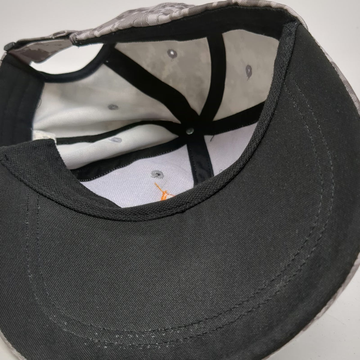 Mustad Baseball Cap Gray One Size Digital Camo Fishing Hook Patch Adjustable Hat