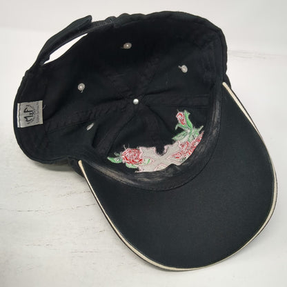 M&F Western Products Black Baseball Cap One Size Cross Rose Rhinestone Studs Hat