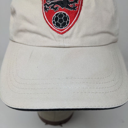 Port Authority Men's Strapback Hat Tan Embroidered FC Pride Logo