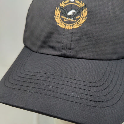 Imperial Strapback Hat Black OSFA Adjustable Embroidered Imperial
