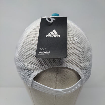Adidas Women's Snapback Trucker Golf Hat Blue OSFW Adjustable Mesh Back W/Tags