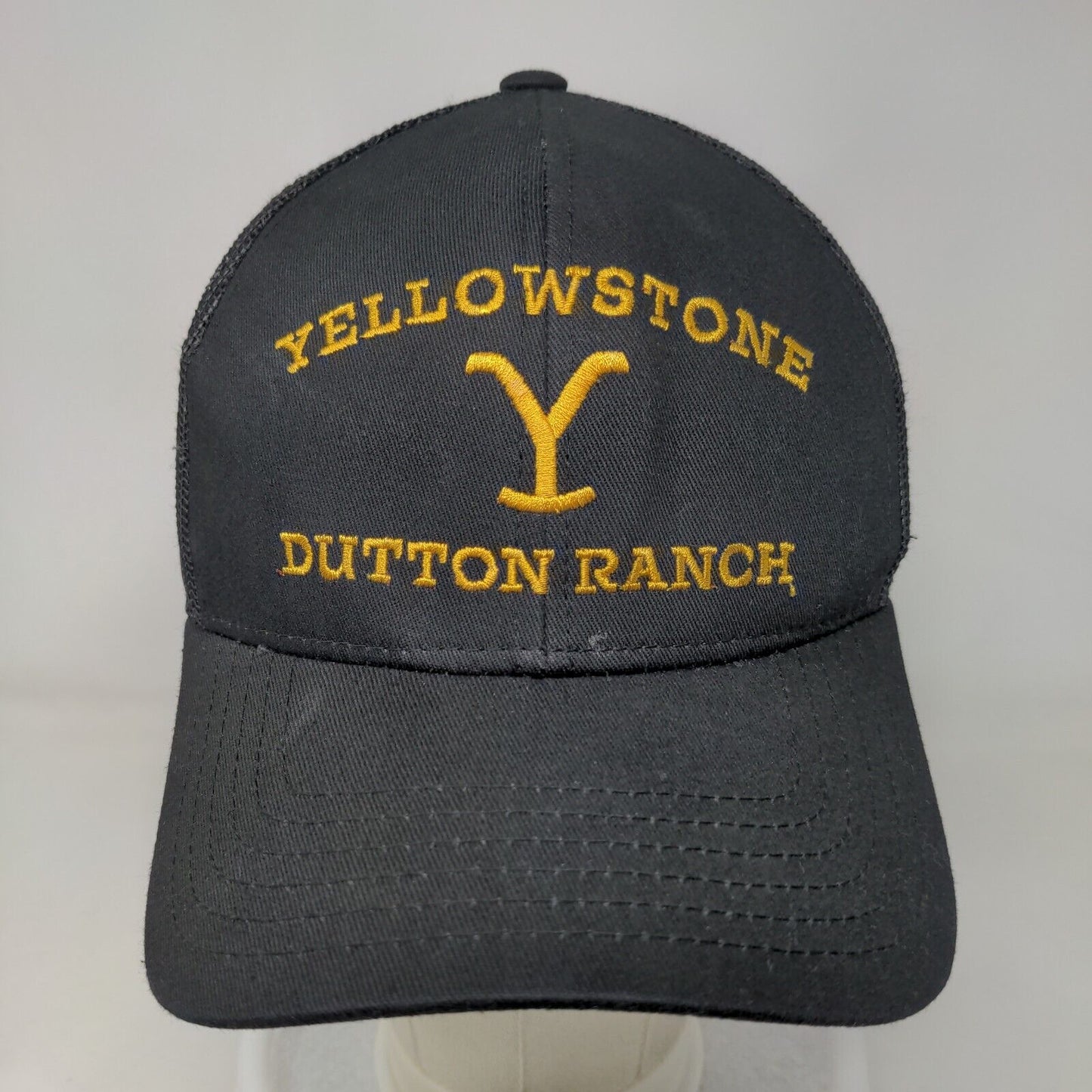 Yellowstone Dutton Ranch Snapback Mesh Back Trucker Hat Black One Size