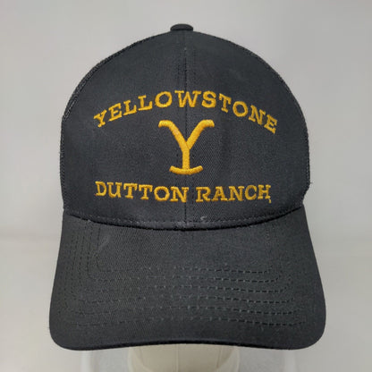 Yellowstone Dutton Ranch Snapback Mesh Back Trucker Hat Black One Size