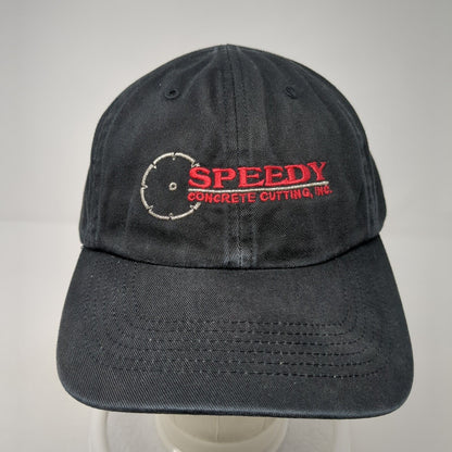 Speedy Concrete Cutting Inc Strapback Baseball Cap Black One Size Richardson