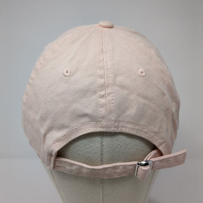 Mighty Fine Slideback Hat Pink One Size Adjustable Embroidered 6 Panel Cotton