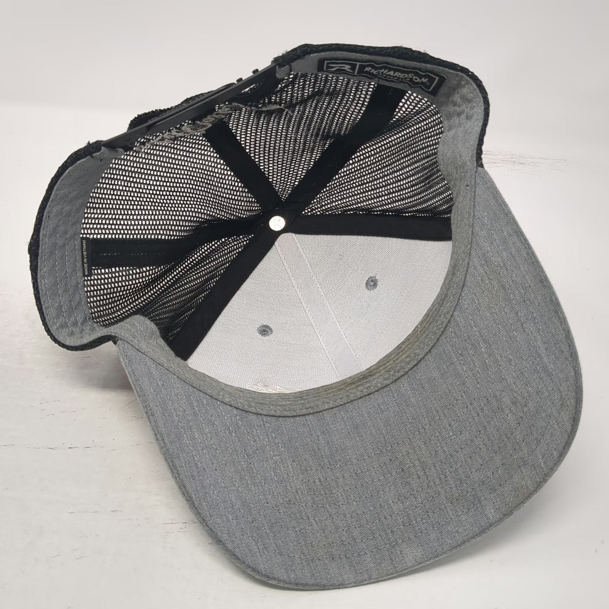 Richardson Trucker Hat Gray One Size Robbie Vee Let's Talk Story Snapback