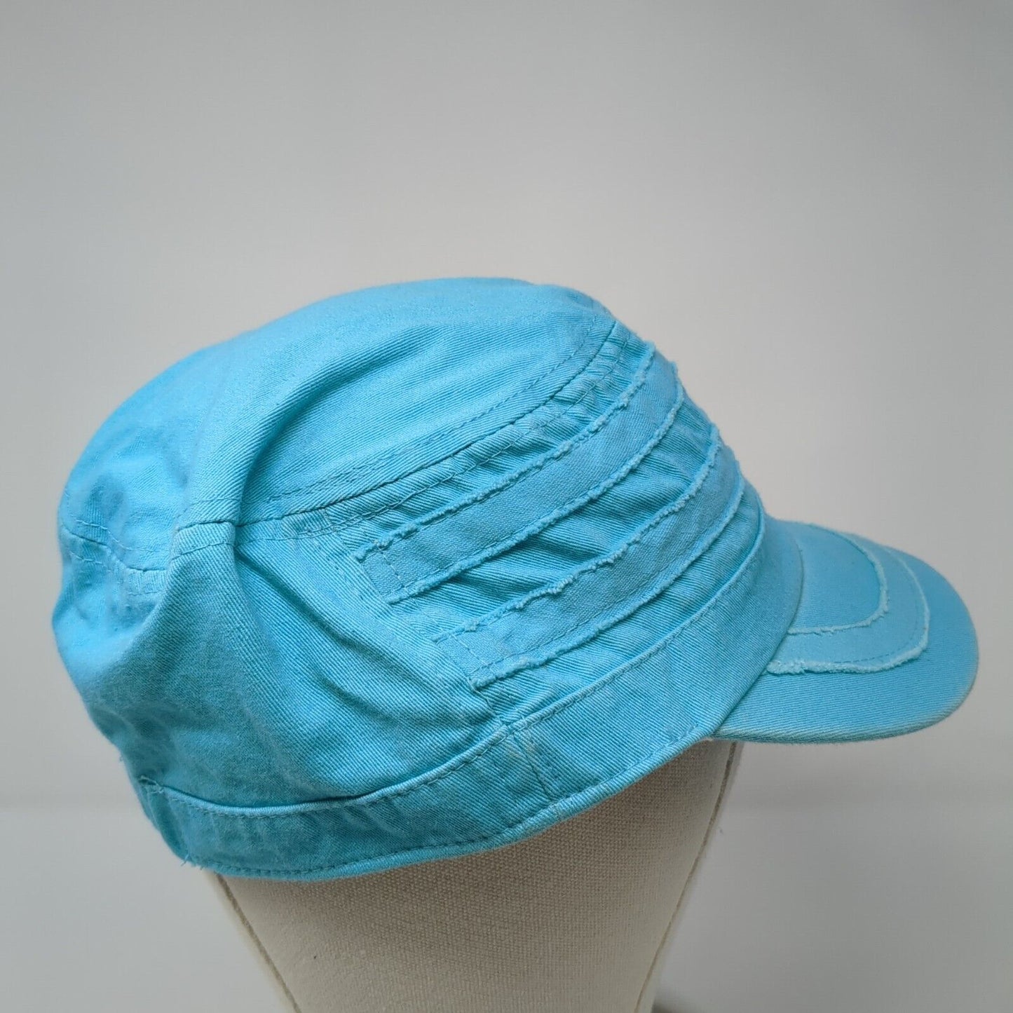 Tropical Trends Fitted Cadet Army Cap Hat Blue One Size Vent Holes Dpc