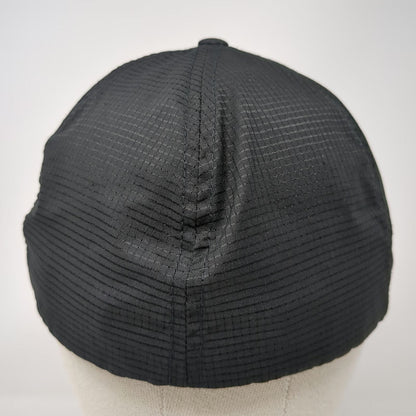 Richardson Baseball Cap Black Red Silver XL Arnold Service Flexfit Patch Hat