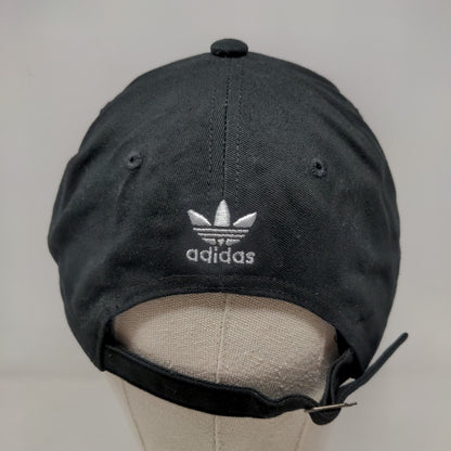 Adidas Big Trefoil Women's Slideback Hat Black OSFW Adjustable 3 Stripes