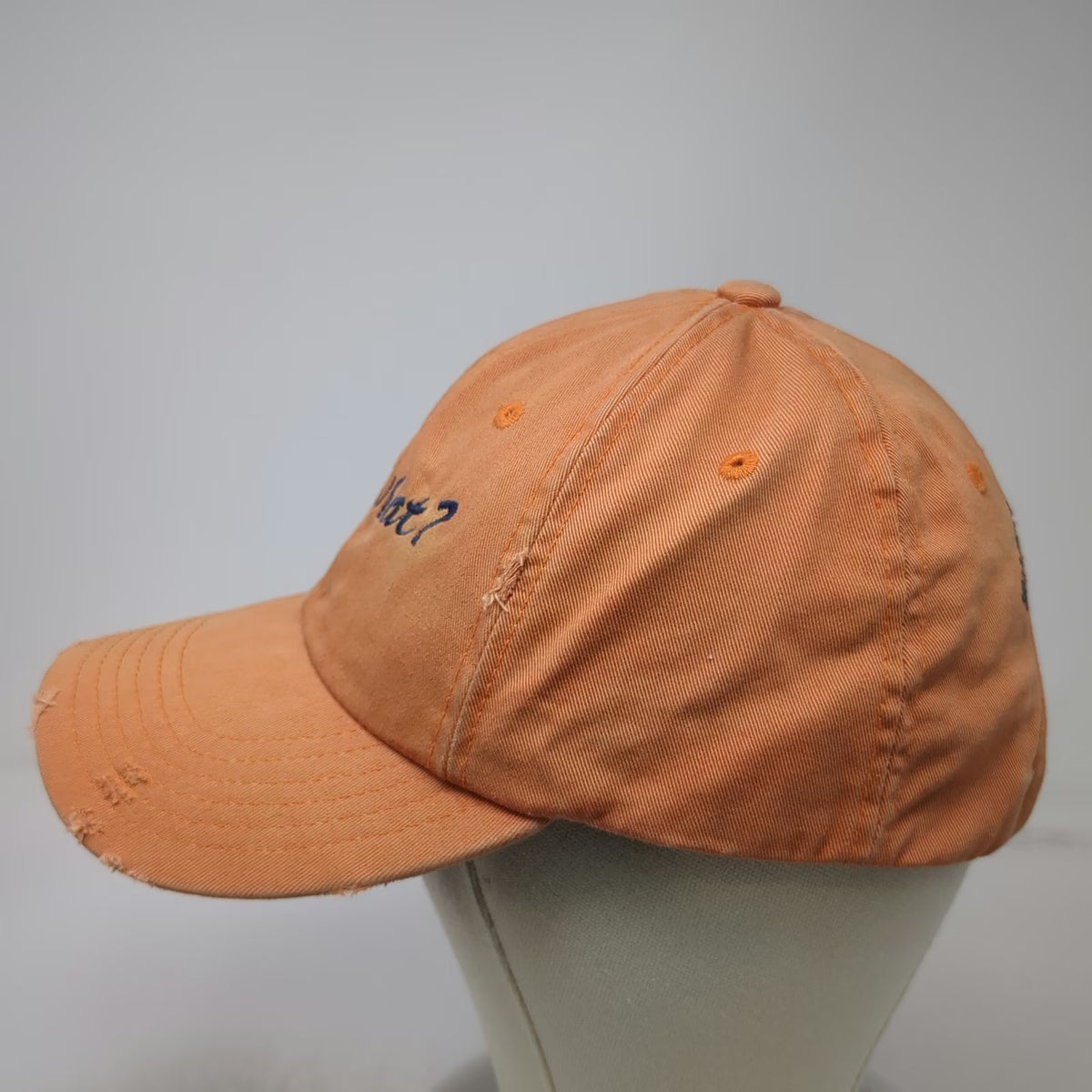 District Threads Baseball Cap Orange One Size Zihuatanejo Mexico Z-What? Hat