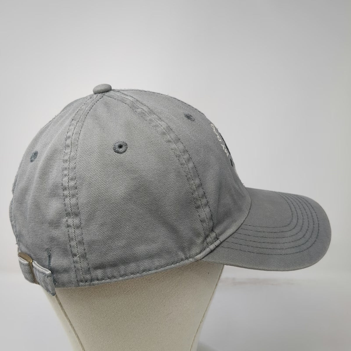 Life is Good Baseball Cap Gray OS My Dog Rescued Me Paw Print Slideback Hat
