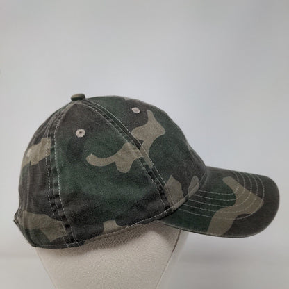 Unbranded Strapback Hat Camouflage OSFM Adjustable 6 Panel Blank
