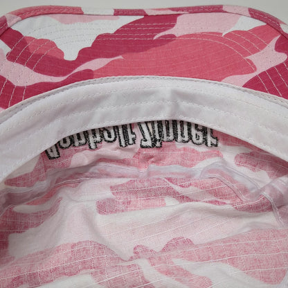 Asphalt Zipper Army Cap Pink White One Size Hat Camo American Flag Strapback