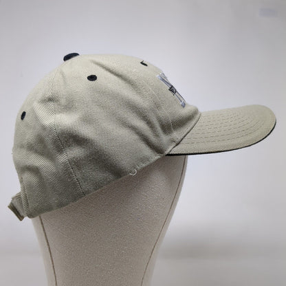 NYC New York City Strapback Hat Tan OSFA Adjustable Embroidered 6 Panel