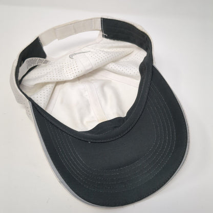 Nike Golf Strapback Hat White One Size Adjustable Embroidered Swoosh Polyester
