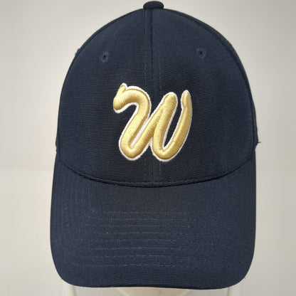 W Fitted Baseball Cap Blue Size 8 Flexfit Performance Pacific Headwear
