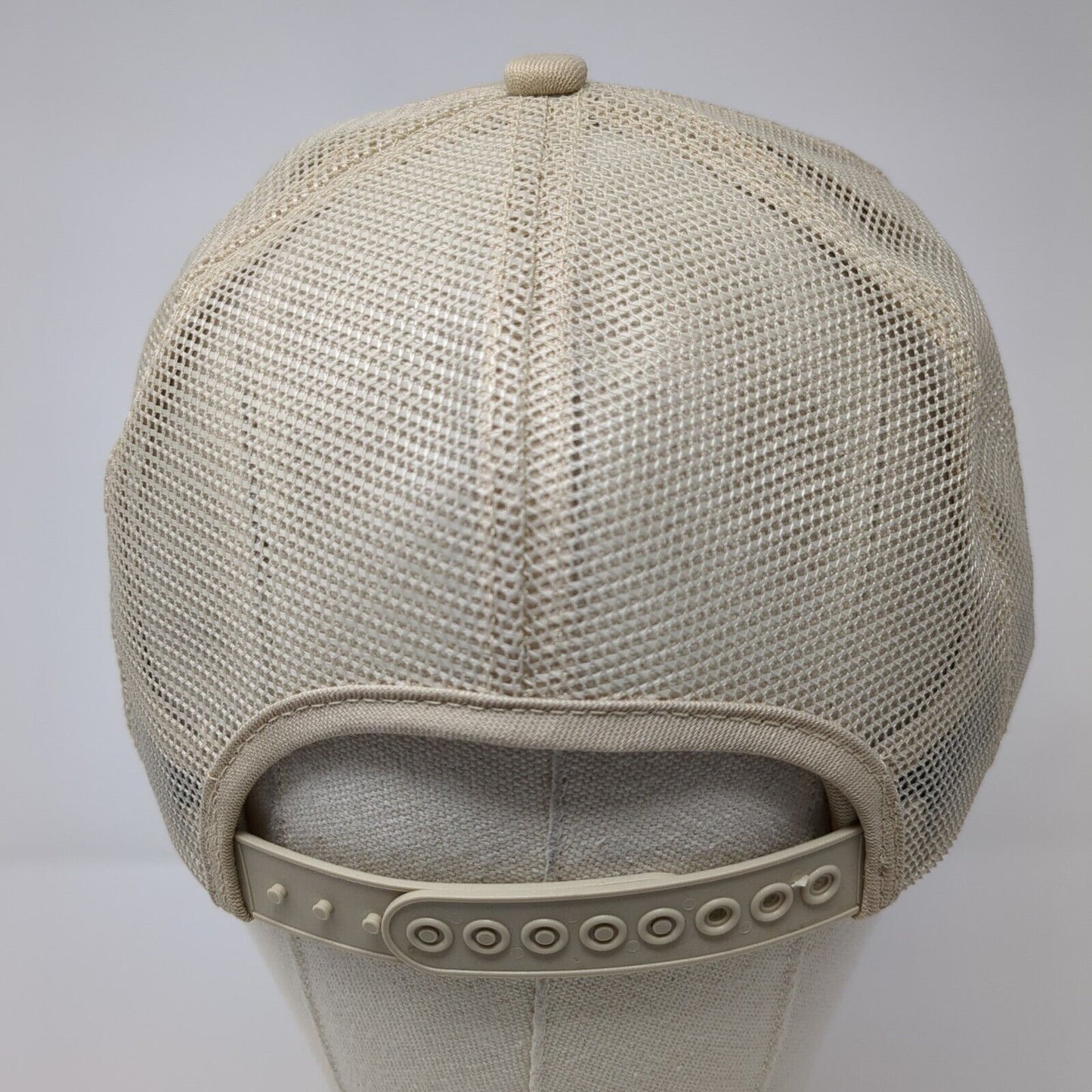 Terra Snapback Mesh Back Trucker Hat Tan OSFA Adjustable Embroidered