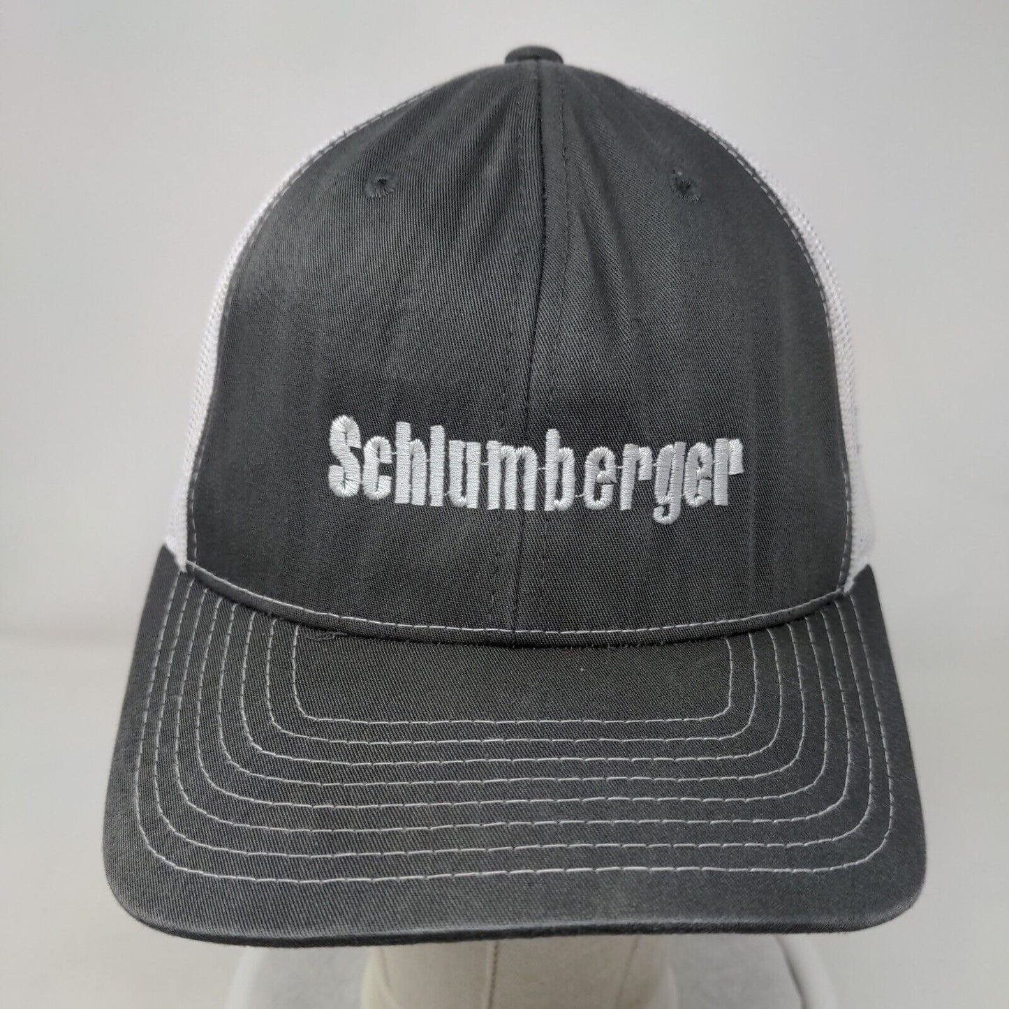 Schlumberger Snapback Mesh Back Trucker Hat Gray One Size Richardson 112