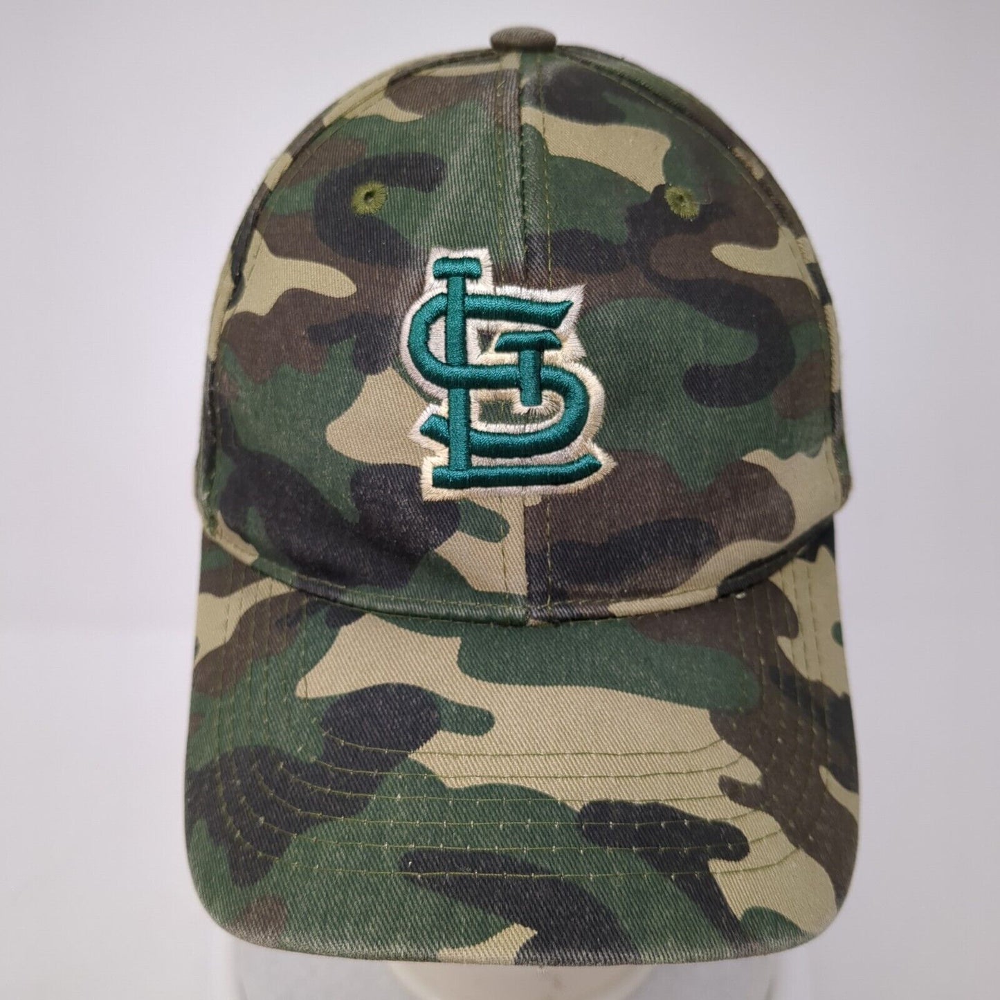 St Louis Cardinals Strapback Hat Camouflage OS Adjustable Embroidered Big Bear