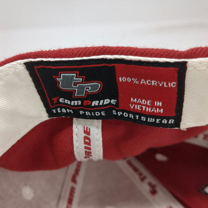 Indiana Hoosiers NCAA Team Pride Cap Red One Size Strapback Embroidered Map Logo
