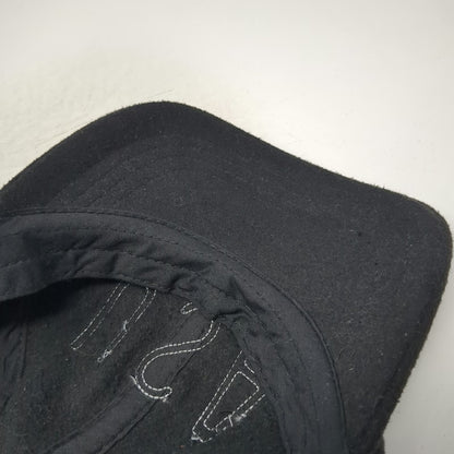 Old Navy Baseball Cap Black One Size USA Embroidery Slideback Curved Brim Hat