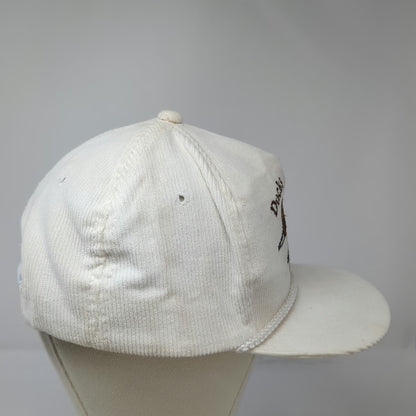 Dorfman Pacific Ducks Unlimited Trucker White Corduroy Rope Brim Hat One Size