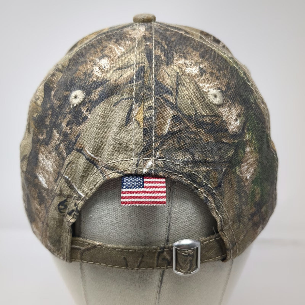 Home Depot Baseball Cap Brown One Size Camo American Flag Realtree Logo Hat