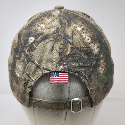 Home Depot Baseball Cap Brown One Size Camo American Flag Realtree Logo Hat