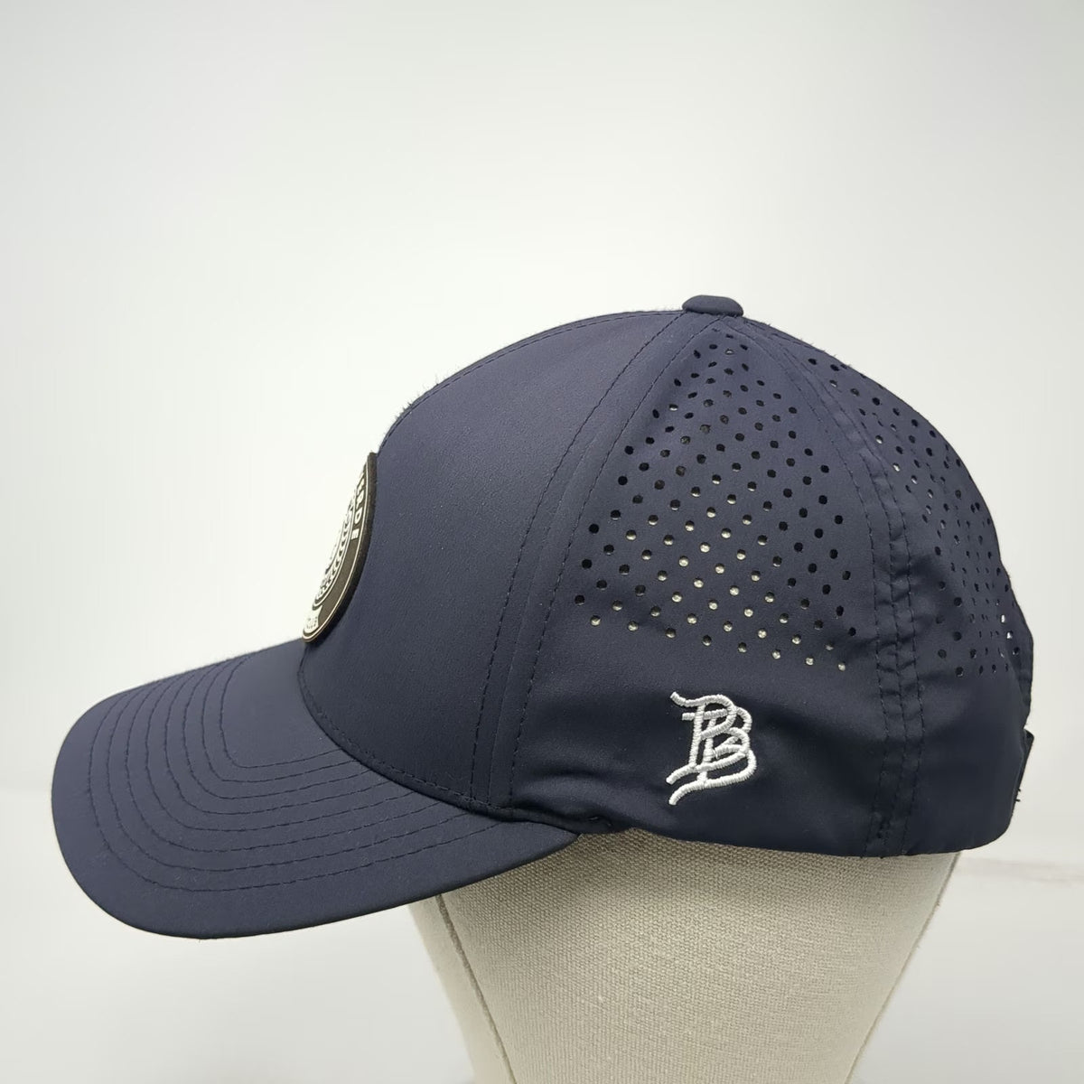 Branded Bills Mesa Verde Country Club Baseball Cap Gray One Size Perforated Hat