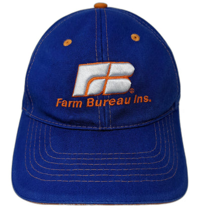 Buck's Athletic Baseball Cap Hat Blue One Size Farm Bureau Insurance Idaho Logo
