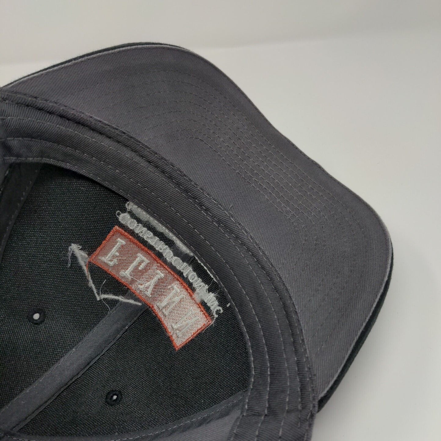 FLYNN Construction Inc. Strapback Hat Gray OS Adjustable Embroidered Cotton