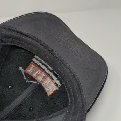 FLYNN Construction Inc. Strapback Hat Gray OS Adjustable Embroidered Cotton