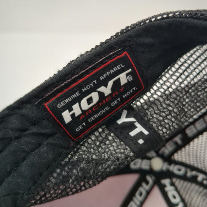 Hoyt Archery Red Black White One Size Trucker Hat Patch Snapback Hunting Gear