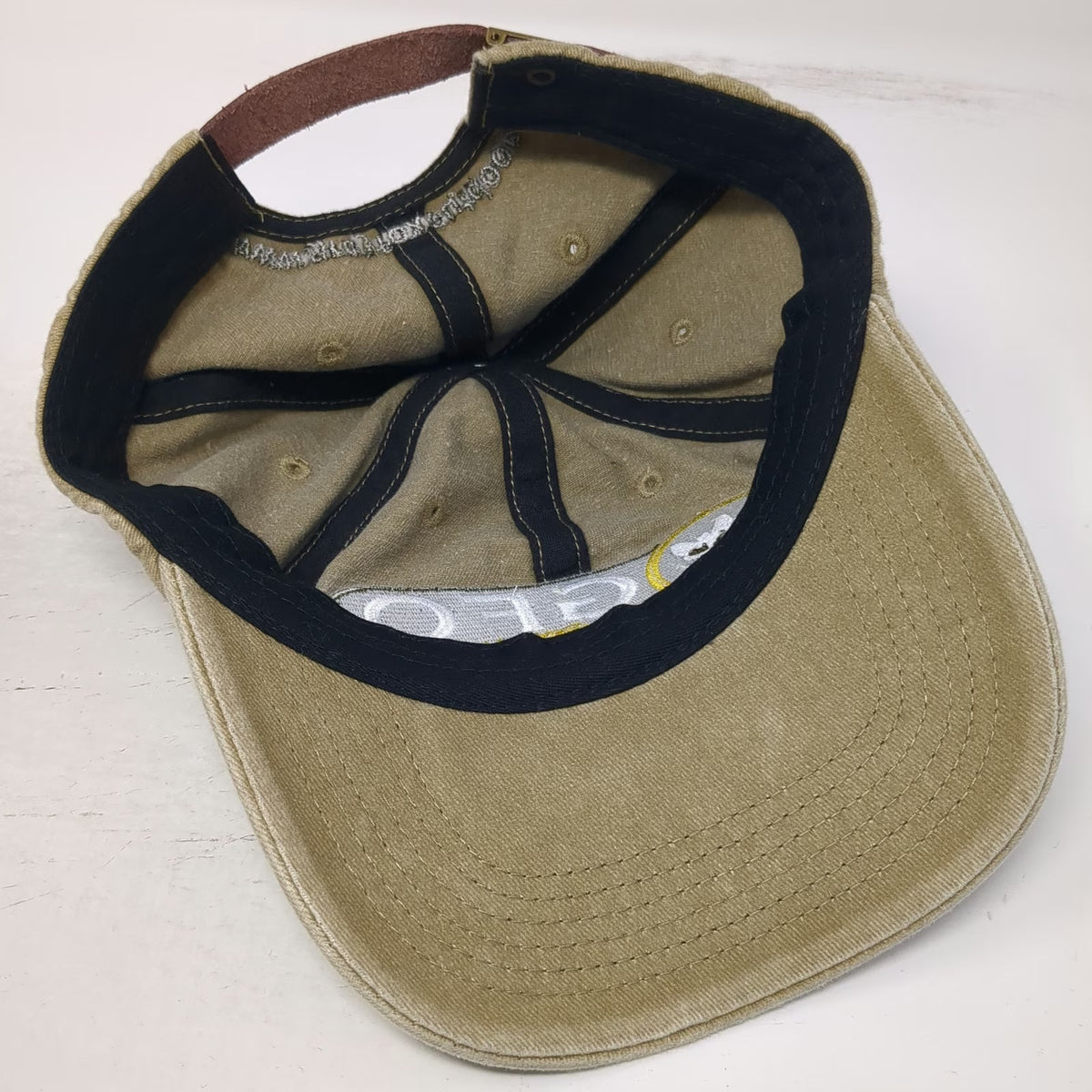 Greyfox Outdoor GFO Logo Baseball Cap Brown One Size Slideback Adjustable Hat