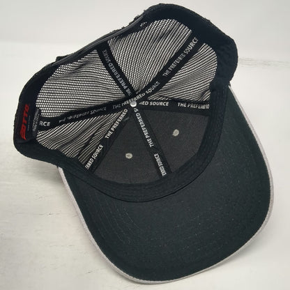 OTTO Trucker Hat Gray Black One Size Mesh Back Snapback IMC Idaho Construction