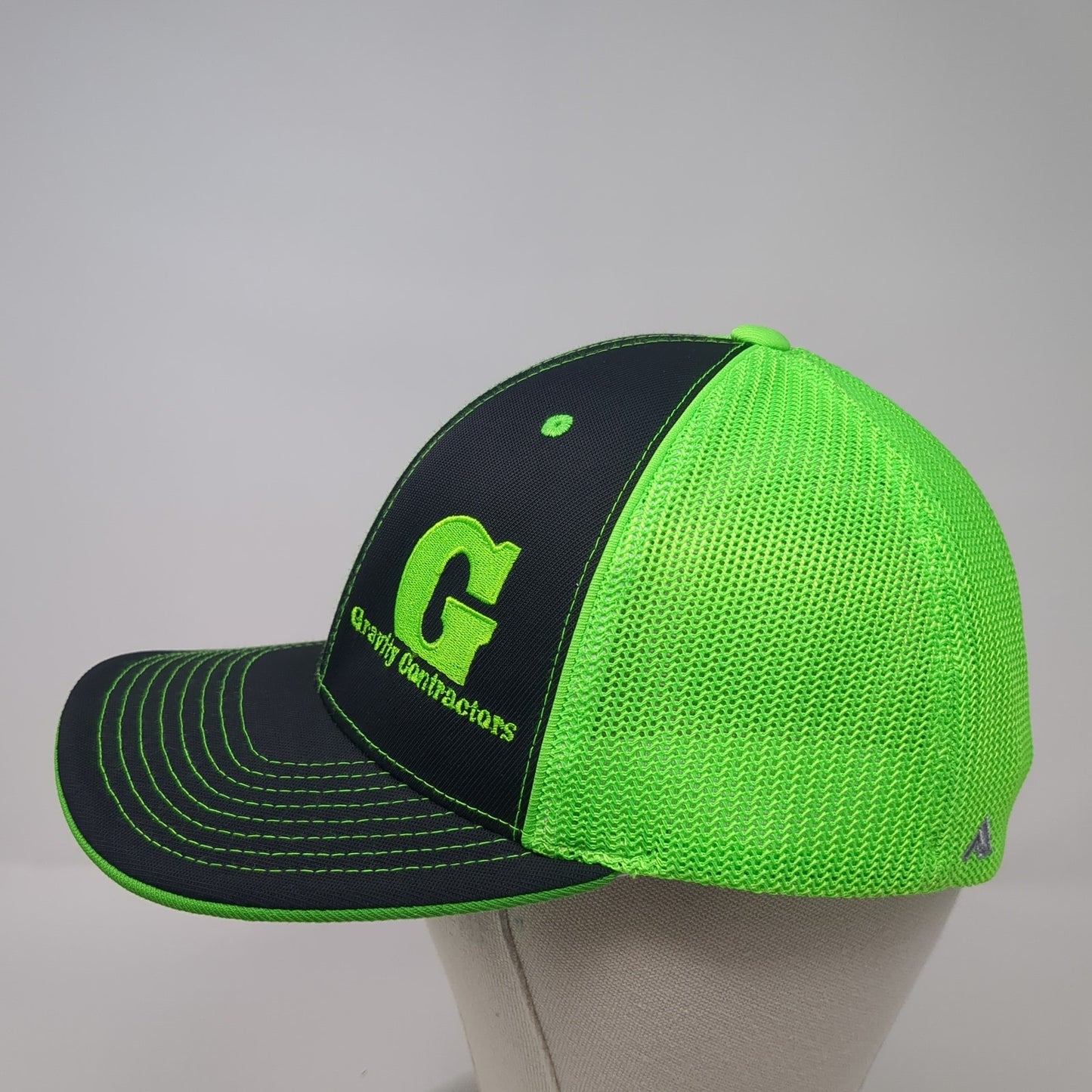 Gravity Contractors Fitted Mesh Back Trucker Hat Multi 8 Pacific Headwear