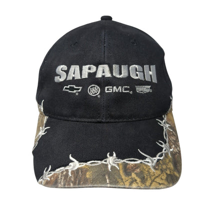 Sapaugh Chevrolet GMC Strapback Hat Black Camo One Size Adjustable Outdoor Cap