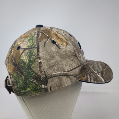 NFL Team Apparel Seattle Seahawks Cap Brown Camo One Size Strapback Curved Hat