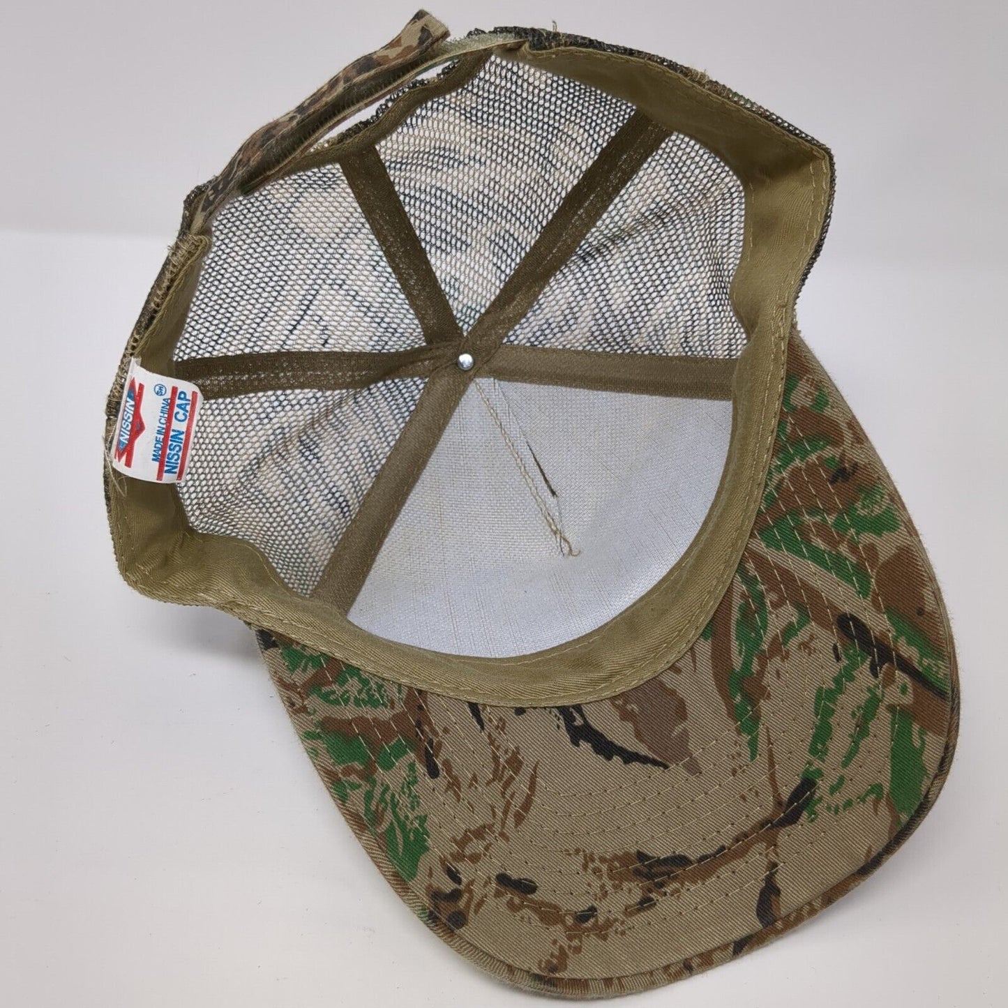 Idaho Bowhunter Education Strapback Trucker Hat Camo One Size Nissin