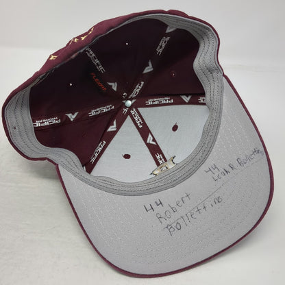 Pacific Headwear Baseball Cap Red 8 Berkeley Letter B Flexfit Embroidered Hat