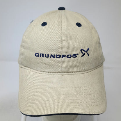 OTTO Baseball Cap Beige One Size Grundfos Logo Strapback Sandwich Bill Hat
