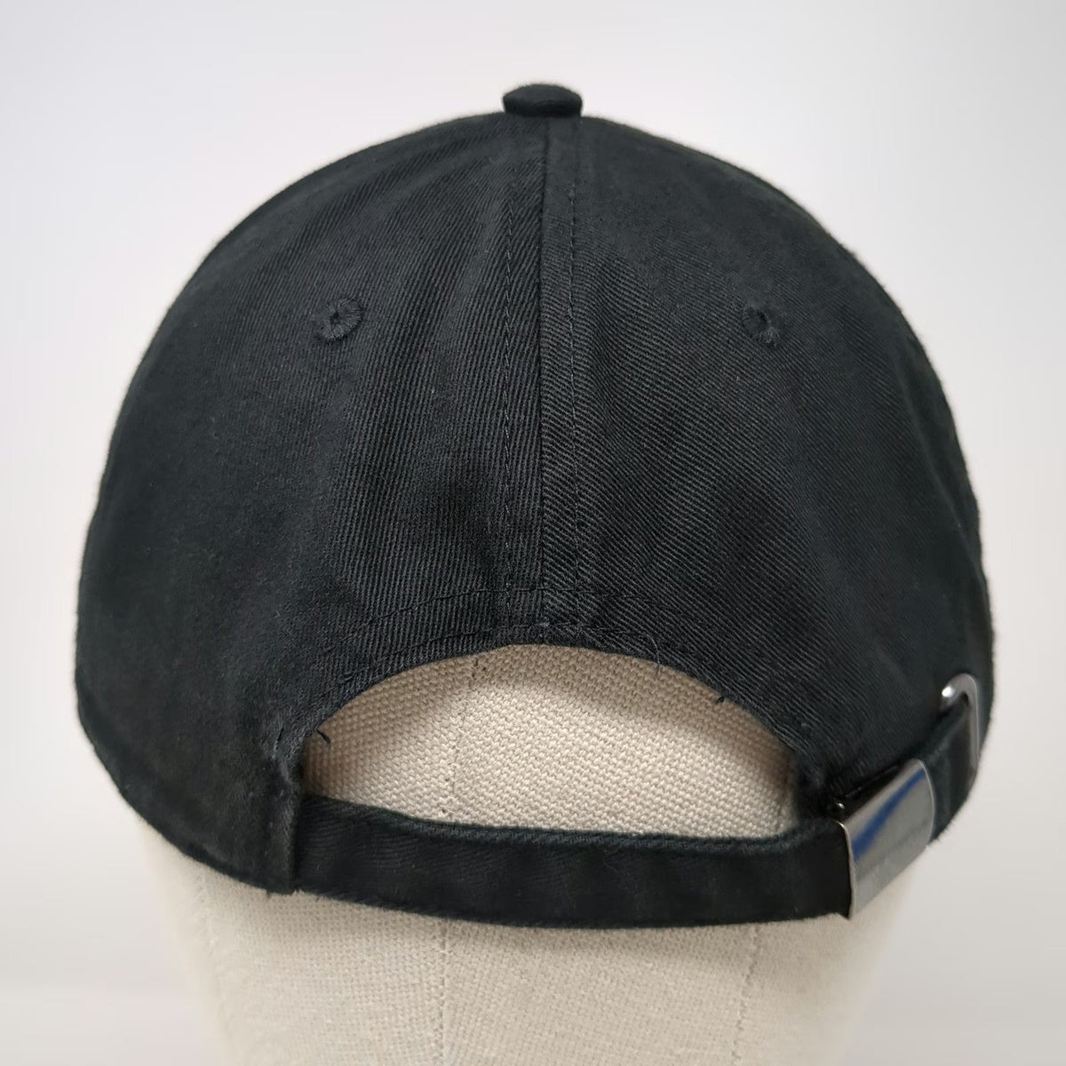 Old Navy Baseball Cap Black One Size Plain Adjustable Cotton Slideback Twill Hat